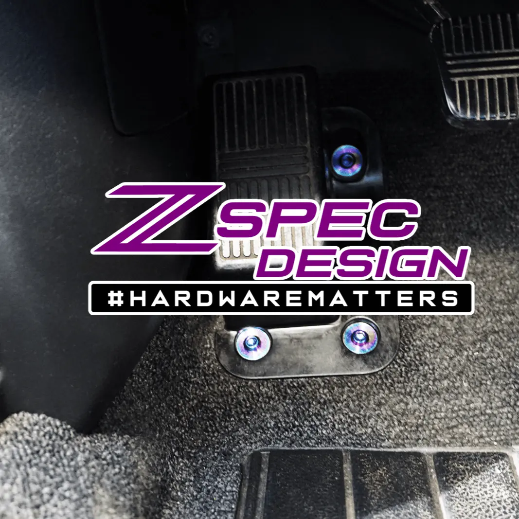 Zspec Dress Up Bolts® Dead-Pedal Fastener Kit For Nissan 240Sx S13 (& Silvia), Titanium 1