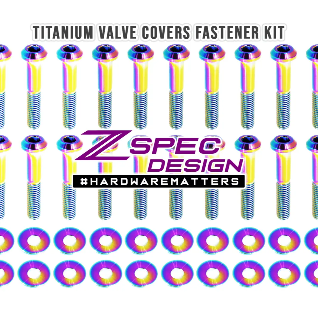 Zspec Titanium Valve Covers Fastener Kit For '16+ Chevy V8 Camaro Ss 1