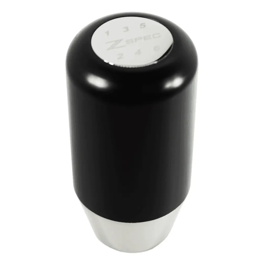 Zspec Shift Knob, M8-1.25, Delrin & Stainless, 6-Speed Shift Pattern Coin 1