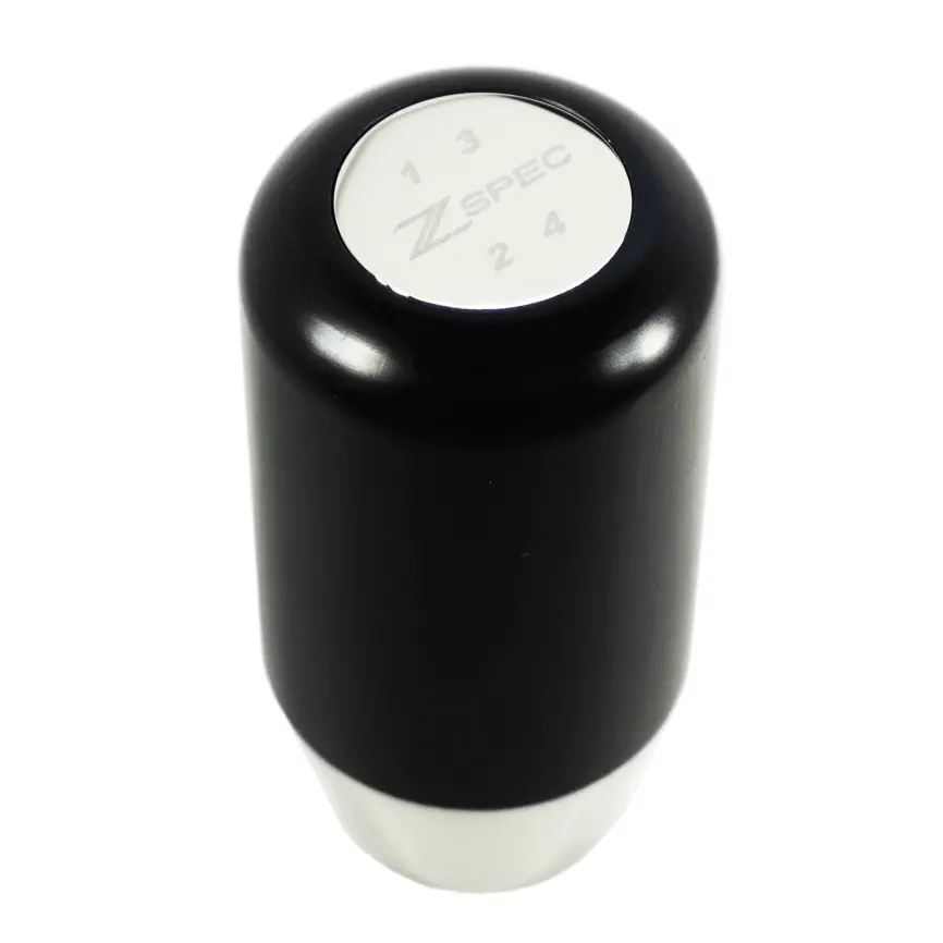 Zspec Shift Knob, M12-1.25, Delrin & Stainless, 4-Speed Shift Pattern Coin 1