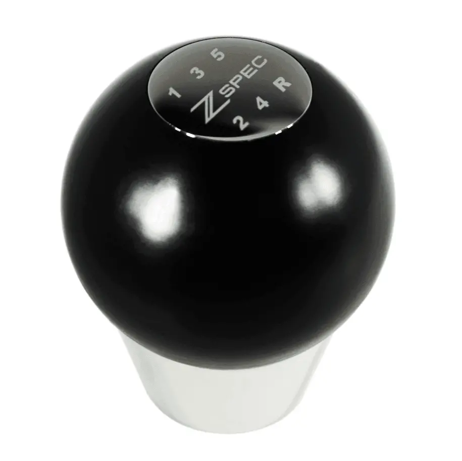 Zspec Shift Knob, M12-1.25, Delrin & Stainless, 5-Speed Shift Pattern Coin 1