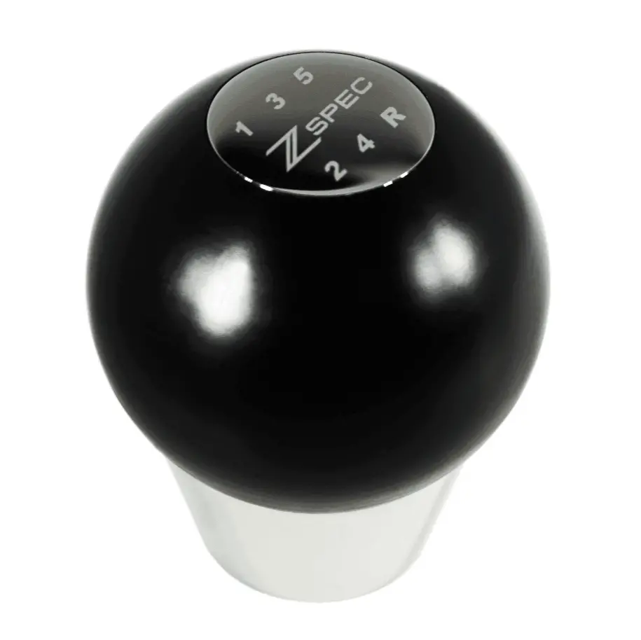 Zspec Shift Knob, M8-1.25, Delrin & Stainless, 5-Speed Shift Pattern Coin 1