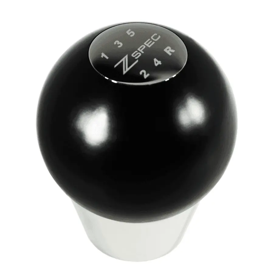 Zspec Shift Knob, M10-1.5, Delrin & Stainless, 5-Speed Shift Pattern Coin 1