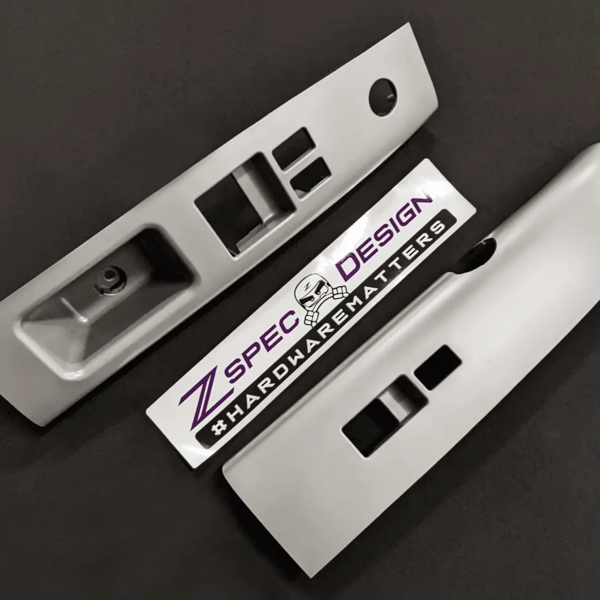 Zspec 350Z Z33 Interior Door Window Switch Finisher Set For Lhd '03-05, Grey 1