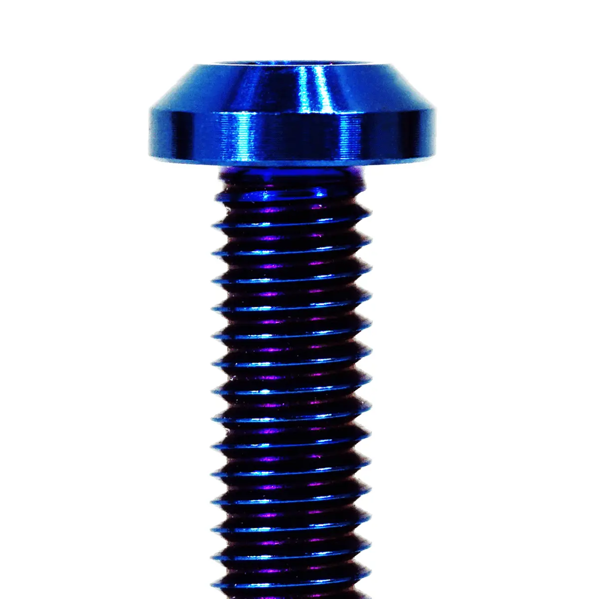 Zspec M8-1.25X30mm Dress Up Bolts® Fastener, Angled Head, Titanium Grade-5, Per Each 3