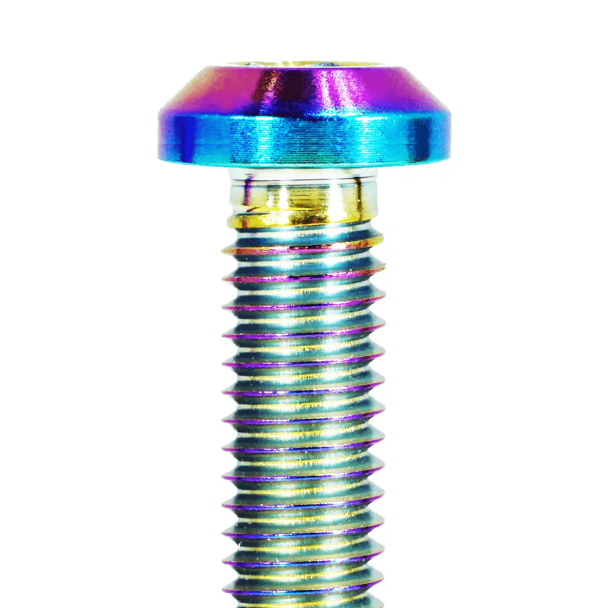 Zspec M8-1.25X30mm Dress Up Bolts® Fastener, Angled Head, Titanium Grade-5, Per Each 4