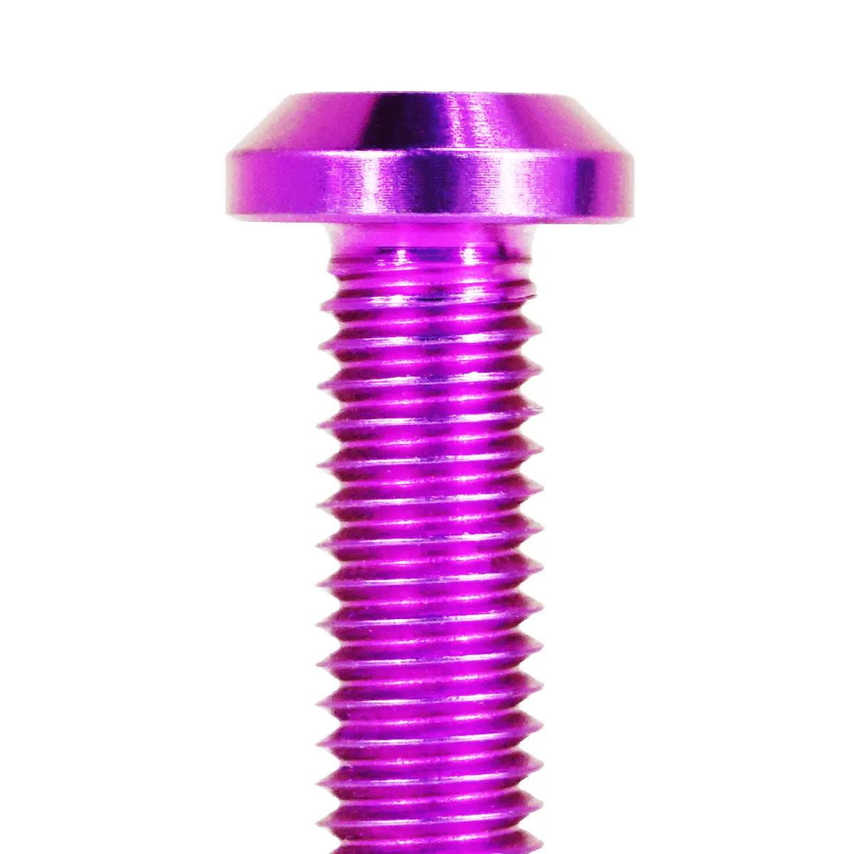 Zspec M8-1.25X30mm Dress Up Bolts® Fastener, Angled Head, Titanium Grade-5, Per Each 6