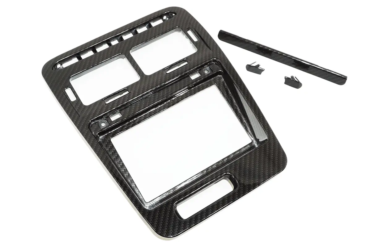 Zspec Lhd Hydro-Dipped Double-Din Radio Bezel W/Brackets, Nissan Z32 300Zx 1
