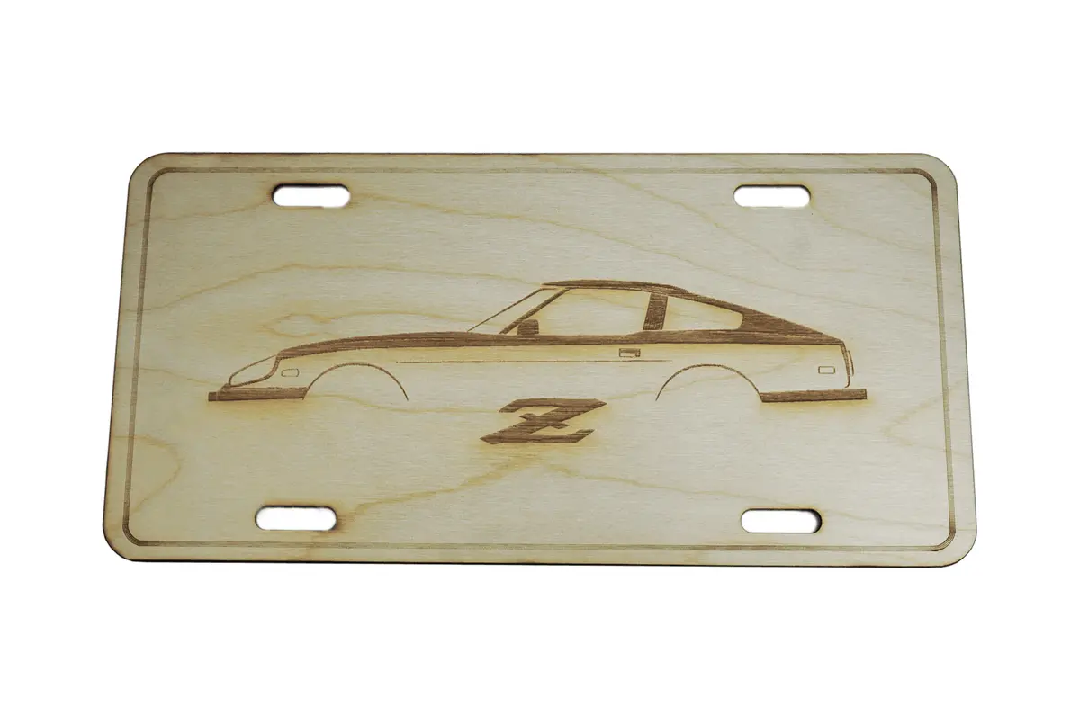 Zspec Datsun 280Zx S130 License Plate, Birch, Ornament For Office, Garage Or Man-Cave 1