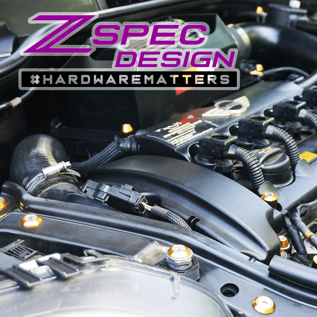 Zspec Stage-3 Dress Up Bolts® Fastener Kit For '06-13 Mini R56 Hatch/Hard-Top, Stainless & Billet 11