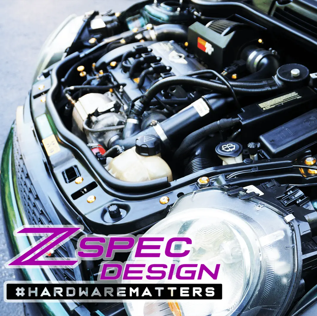Zspec Stage-3 Dress Up Bolts® Fastener Kit For '06-13 Mini R56 Hatch/Hard-Top, Stainless & Billet 3