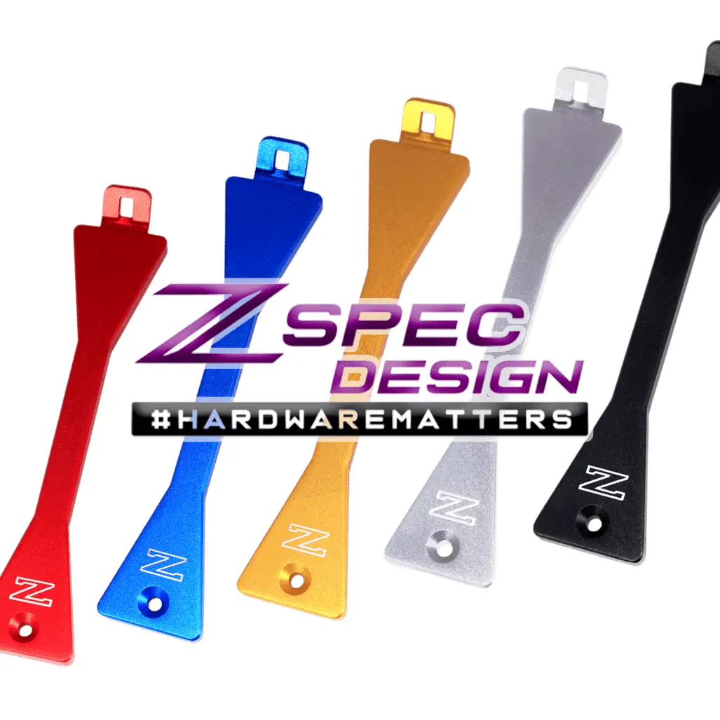 Zspec Battery Hold Down/Bracket Kit For Nissan Z31 300Zx '84-89, Billet, W/ Stainless Hardware 3