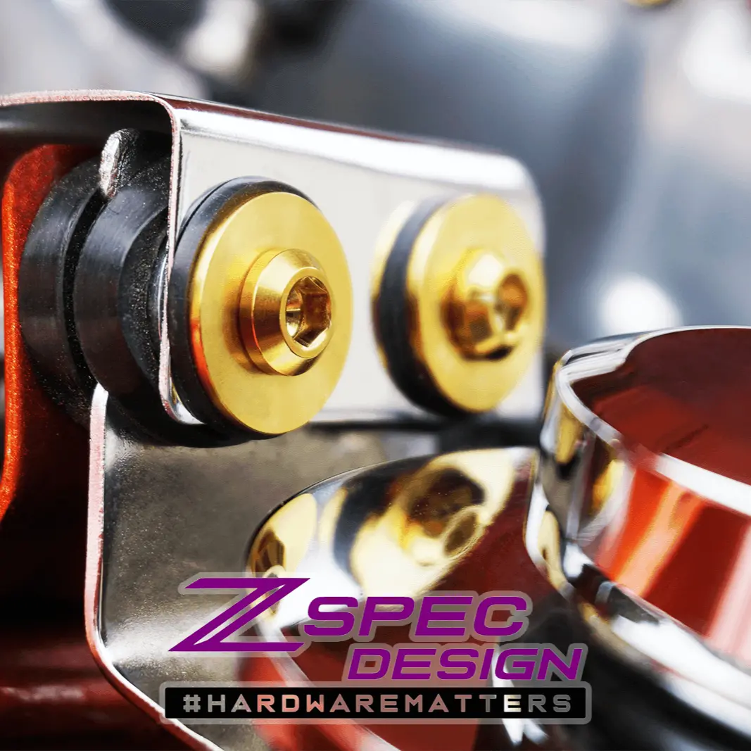 Zspec Stage-2 Dress Up Bolts® Hardware Kit For Nissan 300Zx Z32, Titanium 3
