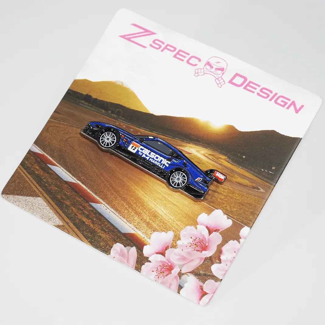 2022 Supergt Season Nissan Z (Rz34) #12 Calsonic-Marelli Race Car - Collector Lapel/Hat Pin 1
