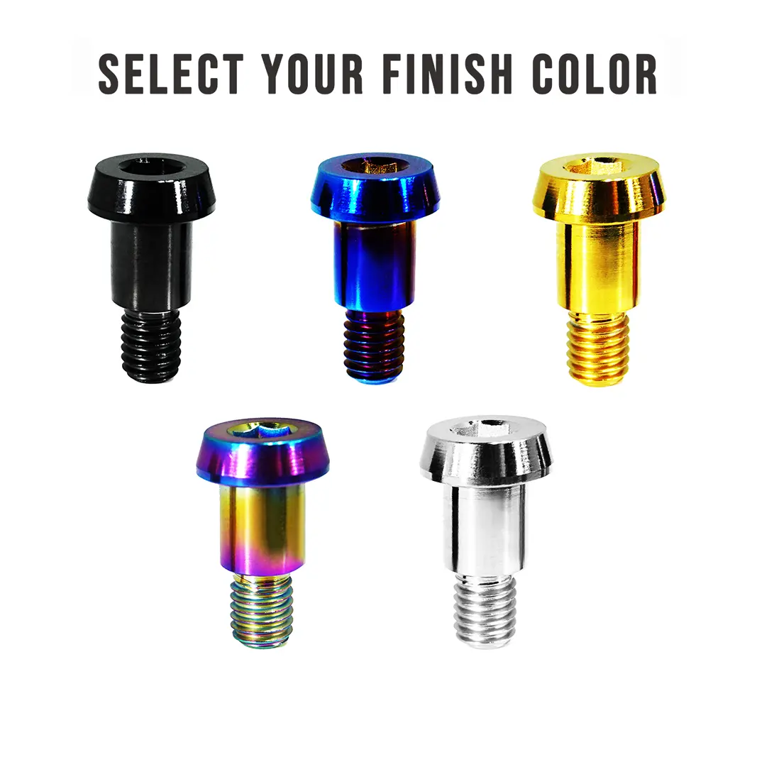 Zspec M6-1.0X16mm Shoulder Bolt, 8.6Mm Shoulder/Shank Length, Grade-5 Titanium 1