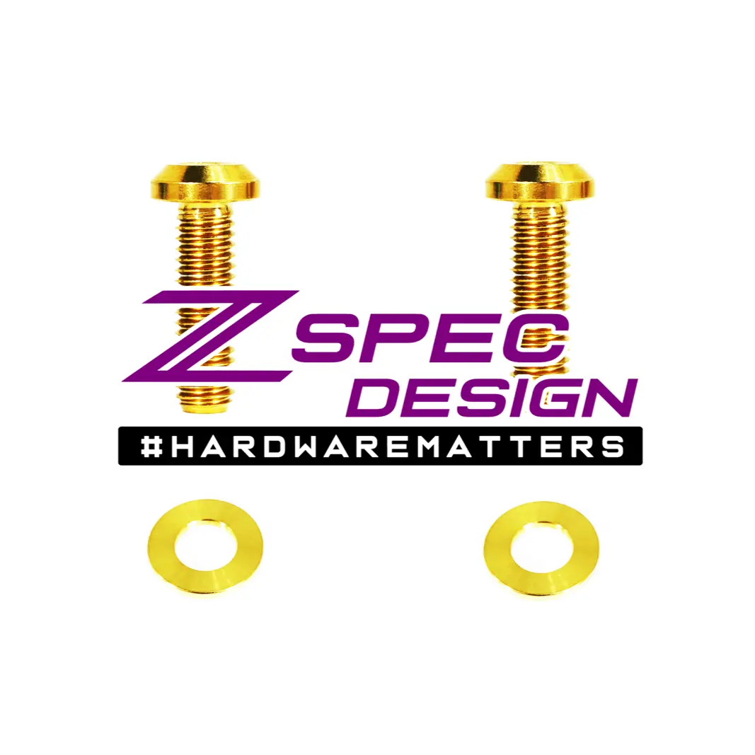 Zspec Throttle Cable Bracket Hardware Kit, Nissan Sr20(De/Det), Grade-5 Titanium 1