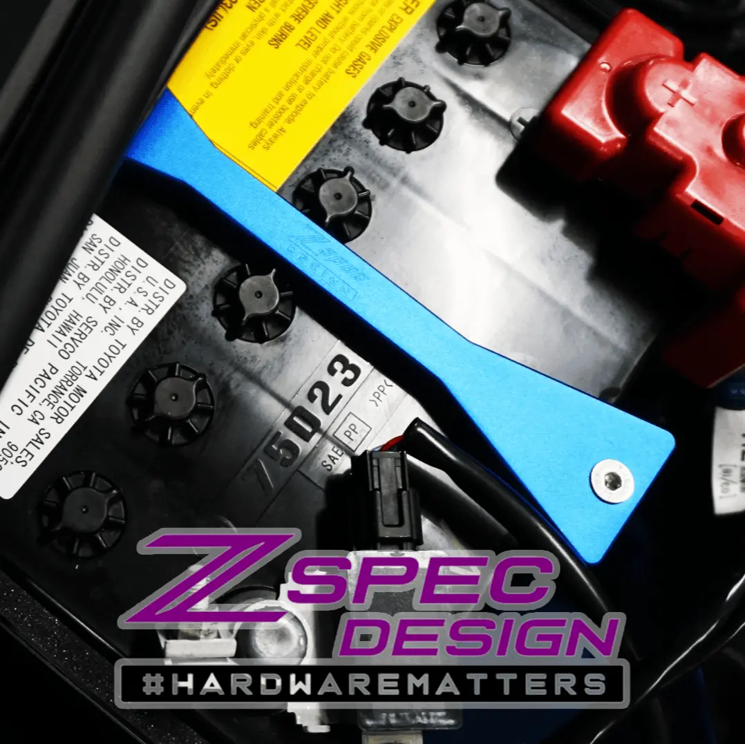 Zspec Battery Hold Down/Bracket, Billet Bracket W/ Stainless Hardware 3