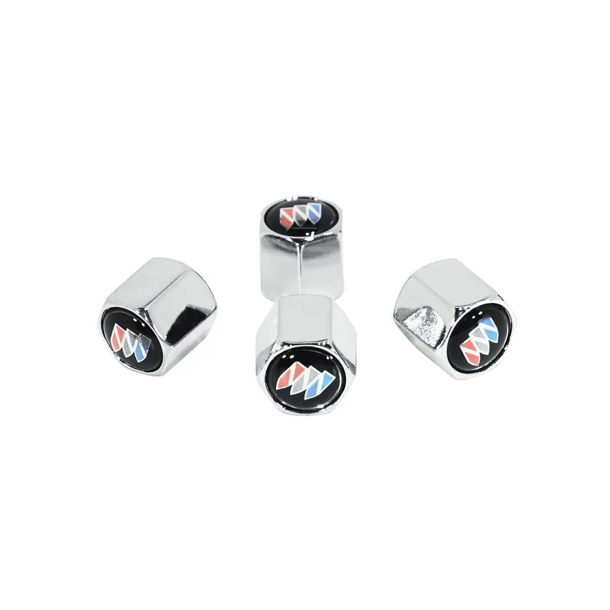 Chrome Valve Stem Tire Caps, Style: Buick 1