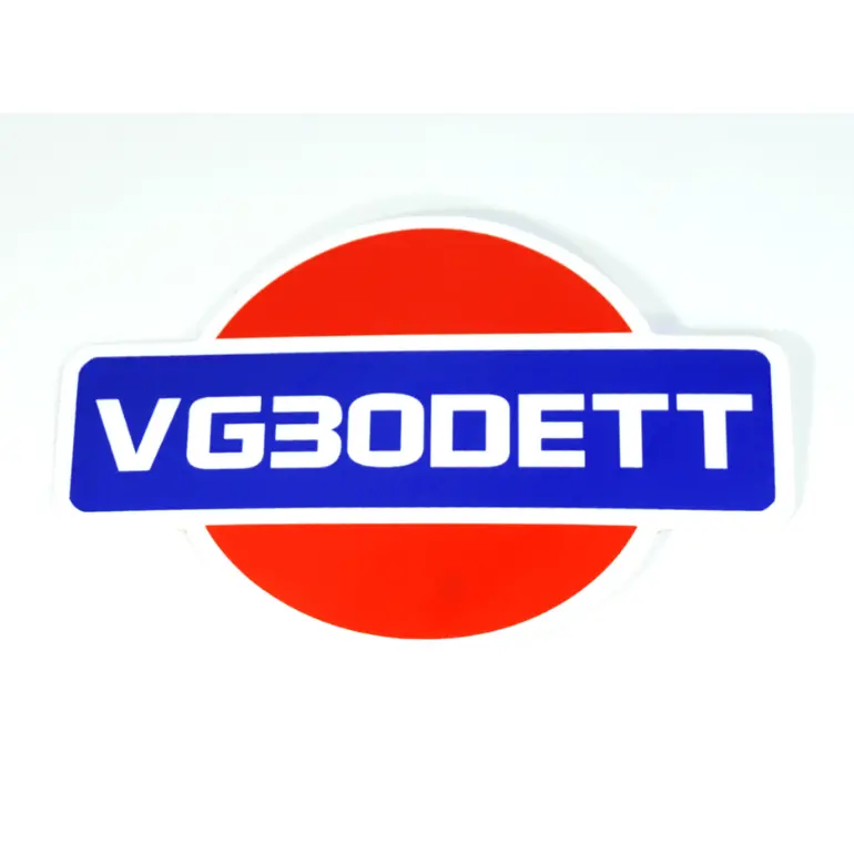 White Vinyl Nissan 300Zx Vg30dett Sticker Decal, 4" X 2.8" 1