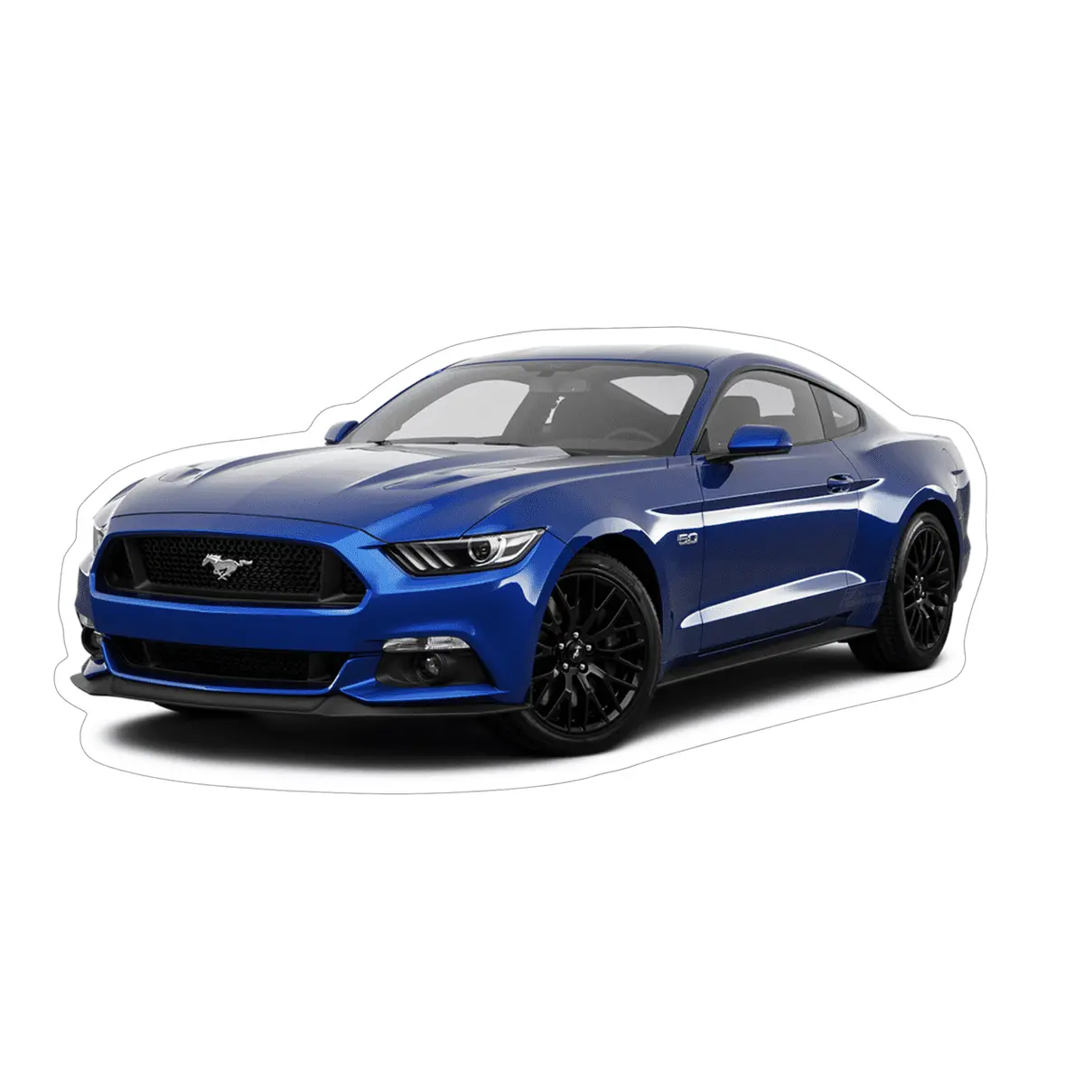 Ford Mustang S197 Sports Car Vinyl Decal / Sticker, Blue 1
