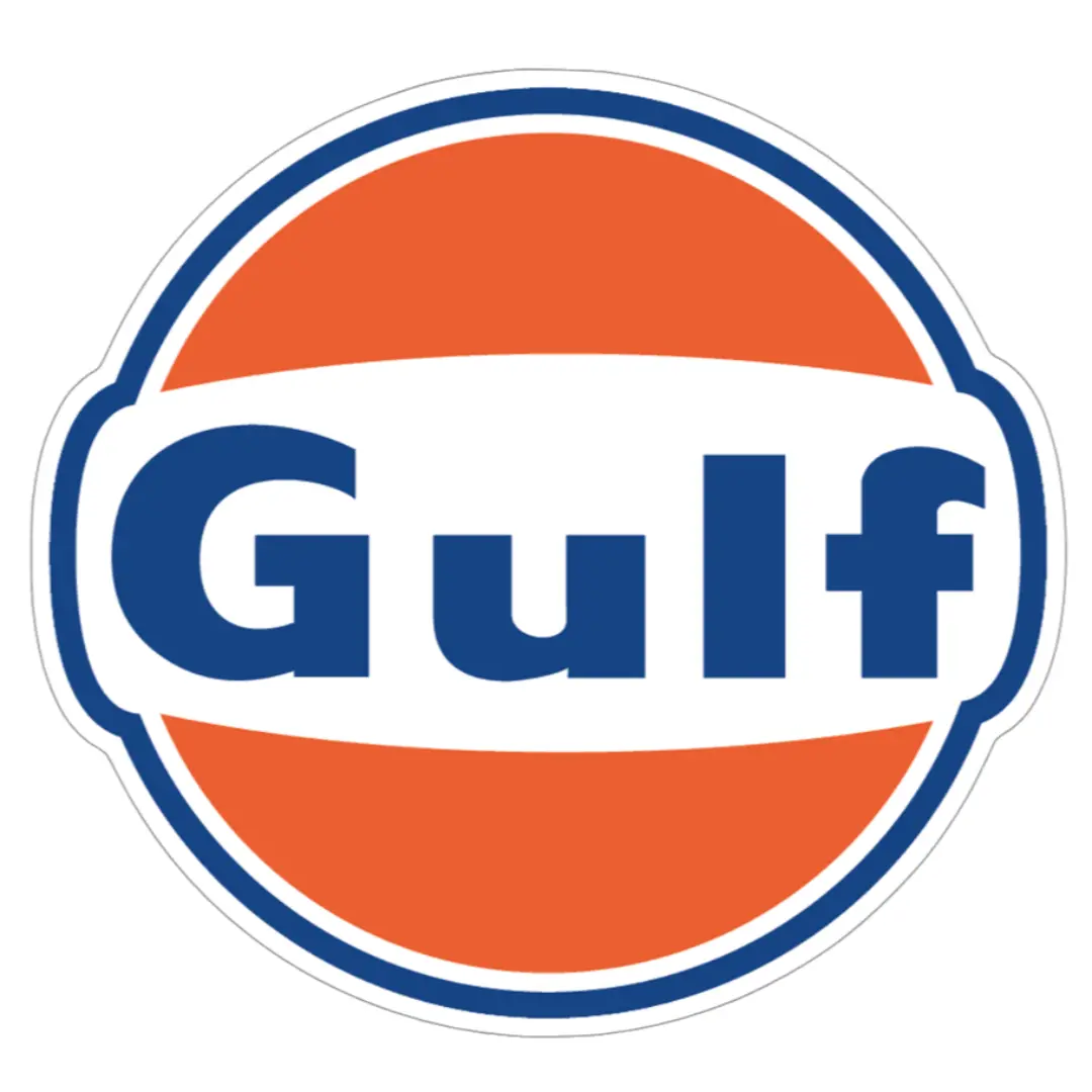 Automotive Gas & Oil - Gulf-Style - Vinyl Decal / Sticker 1