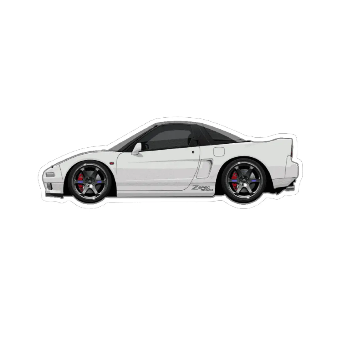 Acura Gen-1 Nsx Sports Car Vinyl Decal / Sticker, White 1