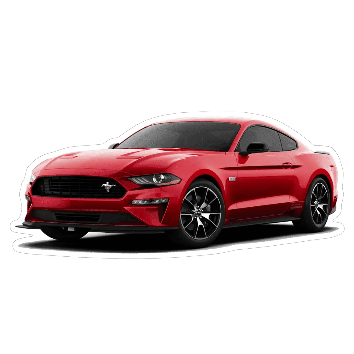 Ford Mustang S550 Sports Car Vinyl Decal / Sticker, Red 1