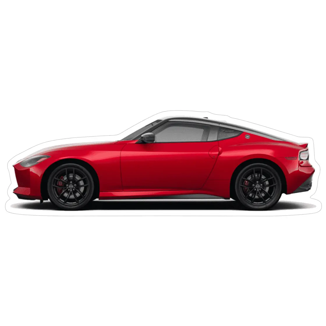 Nissan Z Rz34 Sports Car Vinyl Decal / Sticker, Red 1