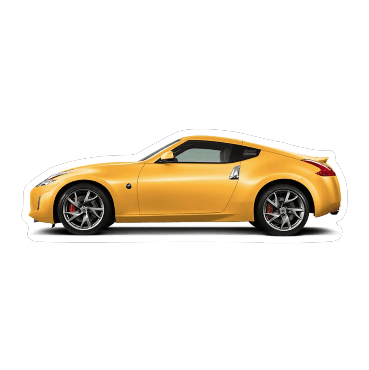 Nissan 370Z Z34 Sports Car Vinyl Decal / Sticker, Yellow 1