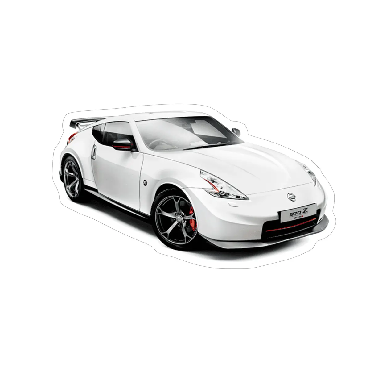 Nissan 370Z Z34 V1 White Nismo Sports Car Vinyl Decal / Sticker 1