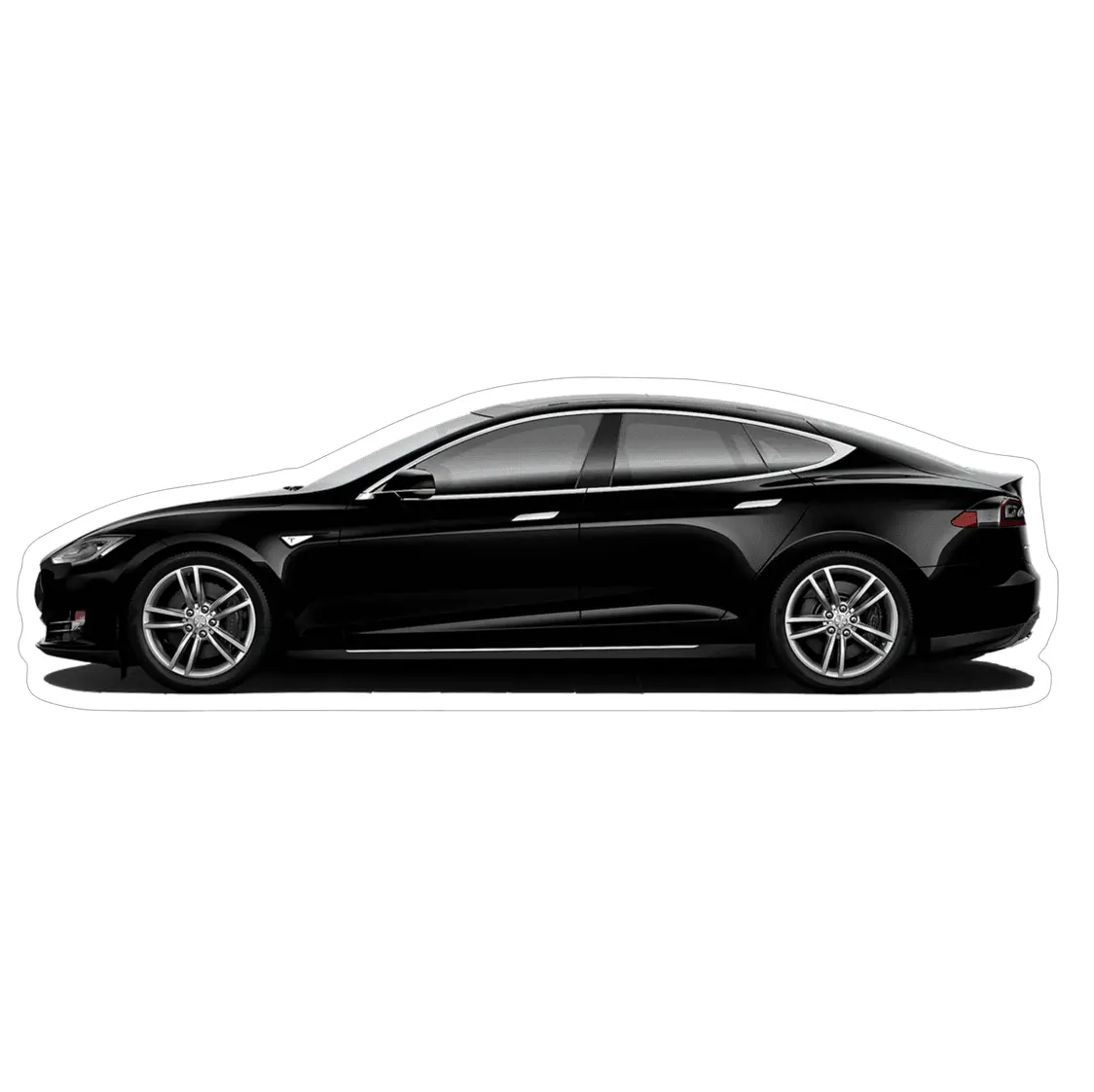 Tesla Model S Electric Ev Sedan Vinyl Decal / Sticker 1