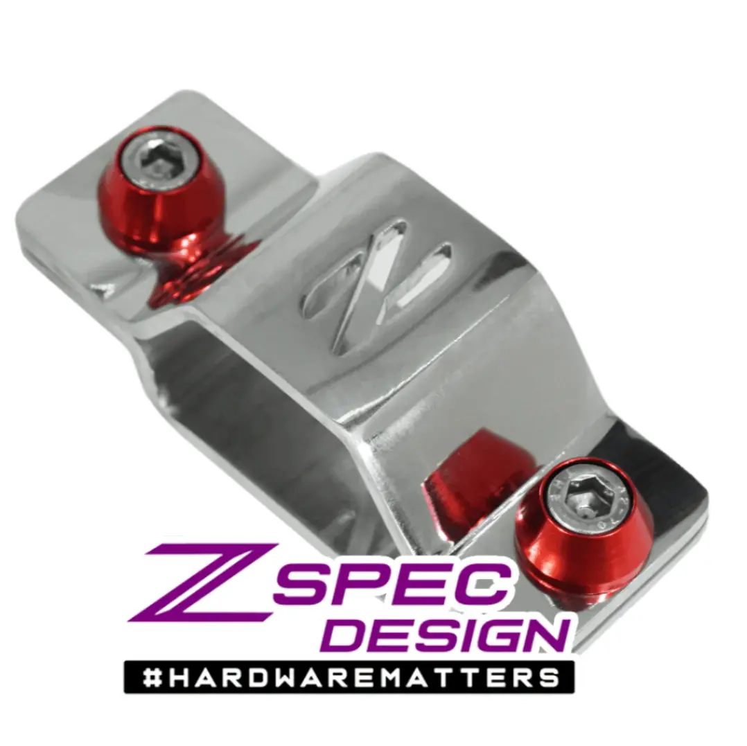 Zspec Battery Cable Bracket For '90-99 Nissan 300Zx Z32, Polished Stainless 3