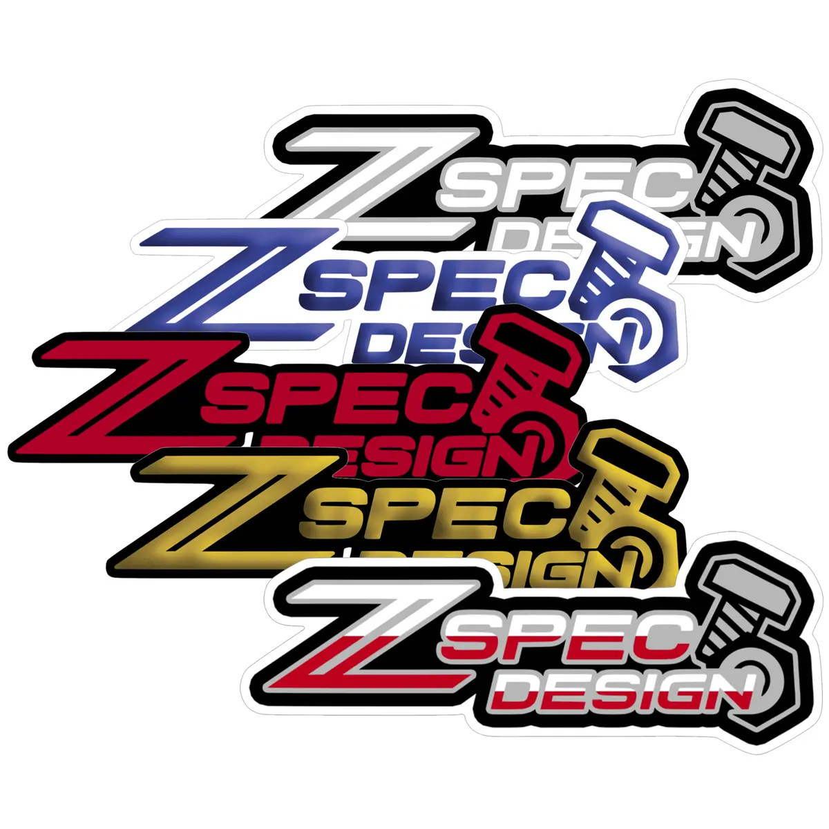 Windshield Banner, Zspec Design, Vinyl Sticker Decal, ~16" X  6" 1