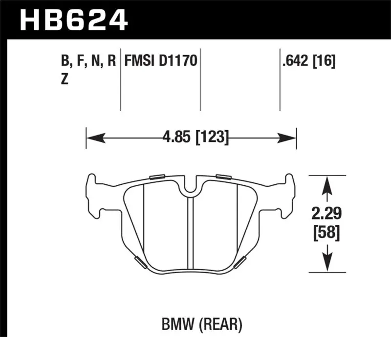 Hawk Performance Ceramic Brake Pads For Bmw 3-Series (2006–2009) 1