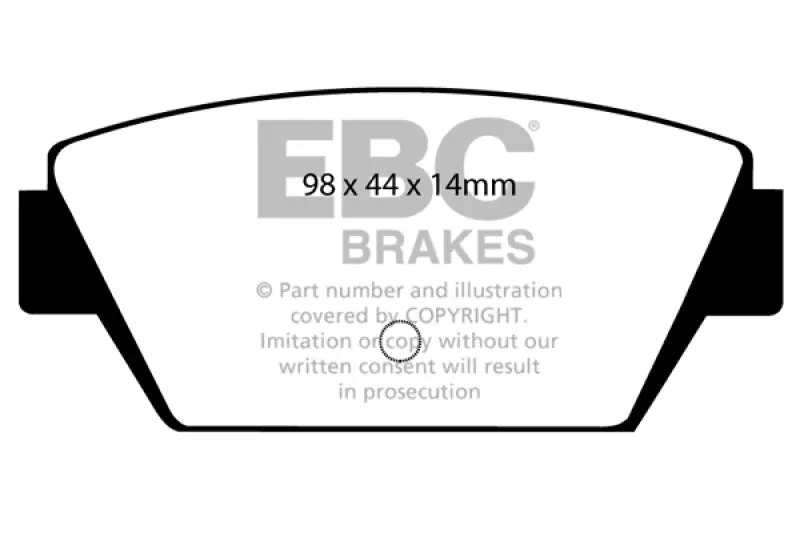 Ebc Greenstuff Rear Brake Pads For 1993–1994 Eagle Talon 1.8L 1