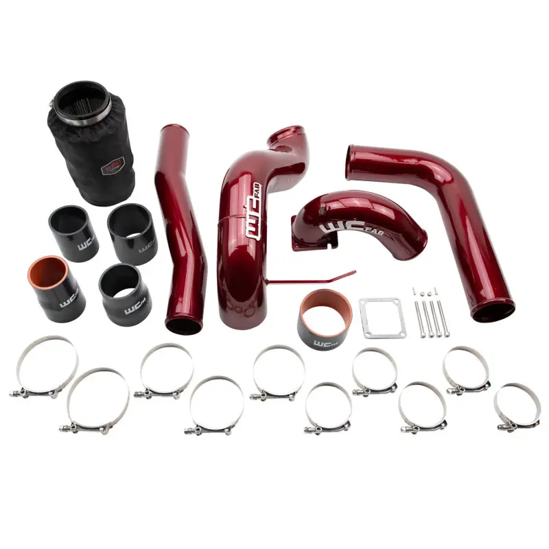 Wehrli High-Flow Intake Bundle Kit For 2003–2007 Dodge 5.9L Cummins – Candy Red Finish 1