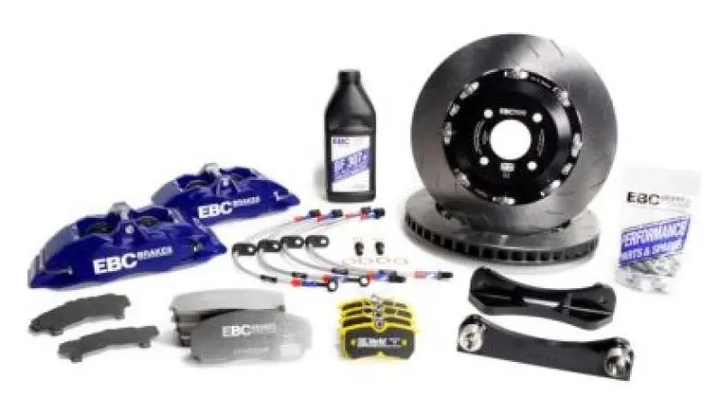 Ebc Racing Big Brake Kit For 1992–2000 Bmw M3 (E36): Blue Apollo-4 Calipers & 355Mm Rotors (Front) 1