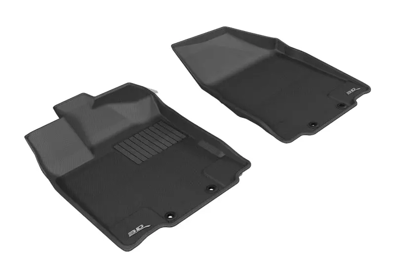 3D Maxpider Black All-Weather Front Floor Mats For 2013–2020 Nissan Pathfinder, Infiniti Qx60, Jx35, And Kagu 1
