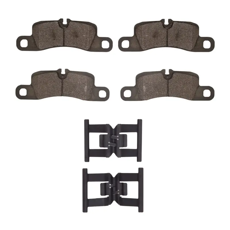 R1 Semi-Metallic Brake Pad & Hardware Kit For Rear Axle Of 2011–2018 Porsche Cayenne 1