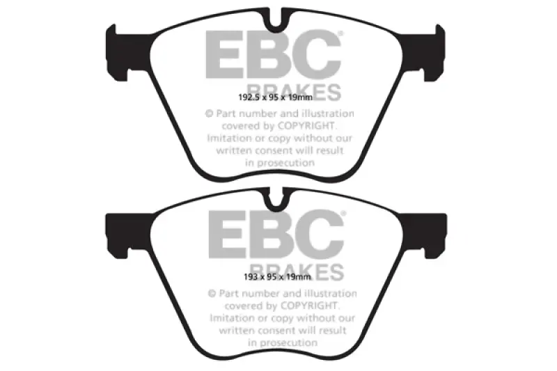 Ebc Redstuff High-Performance Front Brake Pads For 2010–2015 Bmw X6 Xdrive50I (4.4L Twin-Turbo V8) 1
