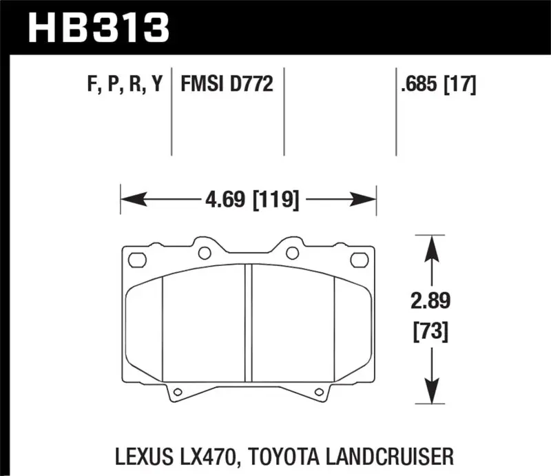 Hawk Hps High-Performance Street Brake Pads 1