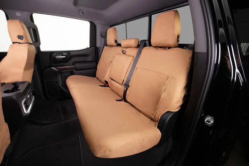 Covercraft Seatsaver Custom Front Seat Covers For 2021–2023 Buick Envision — Polycotton Blend, Tan 1