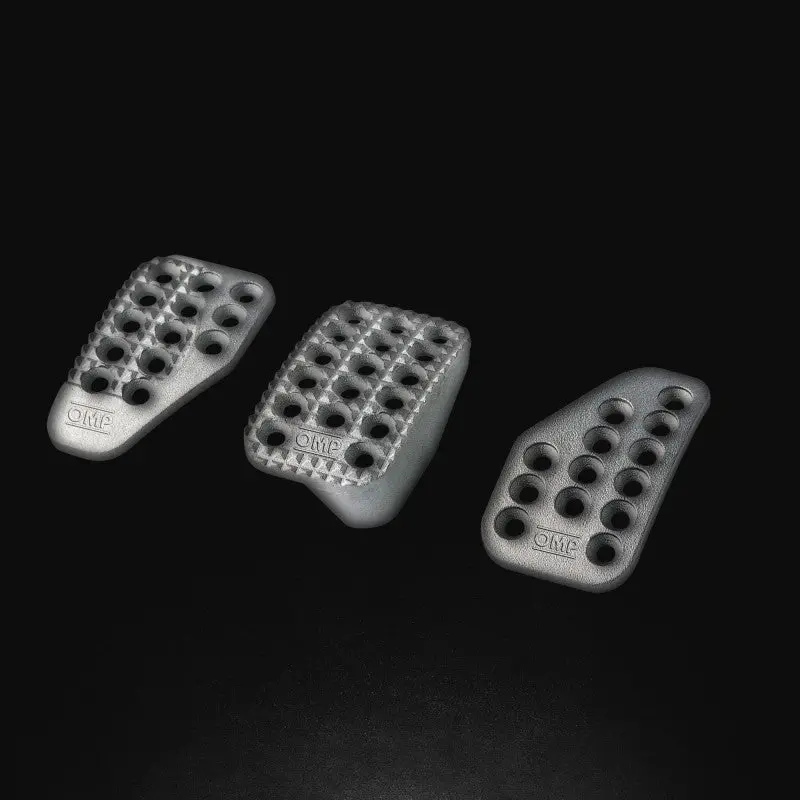 Omp Sandblasted Aluminum Performance Pedal Set (Accelerator, Brake, Clutch) 1