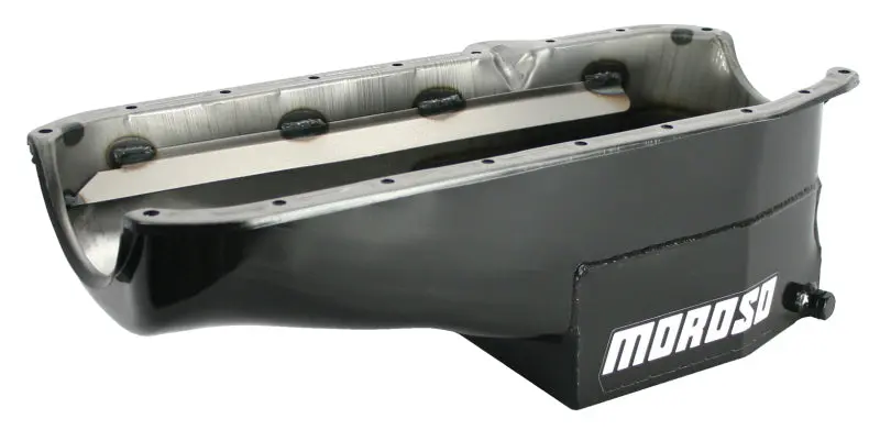 Moroso 7-Quart Steel Wet-Sump Oil Pan For 1980–1985 Chevrolet Small-Block V8 (Passenger-Side Dipstick) 1