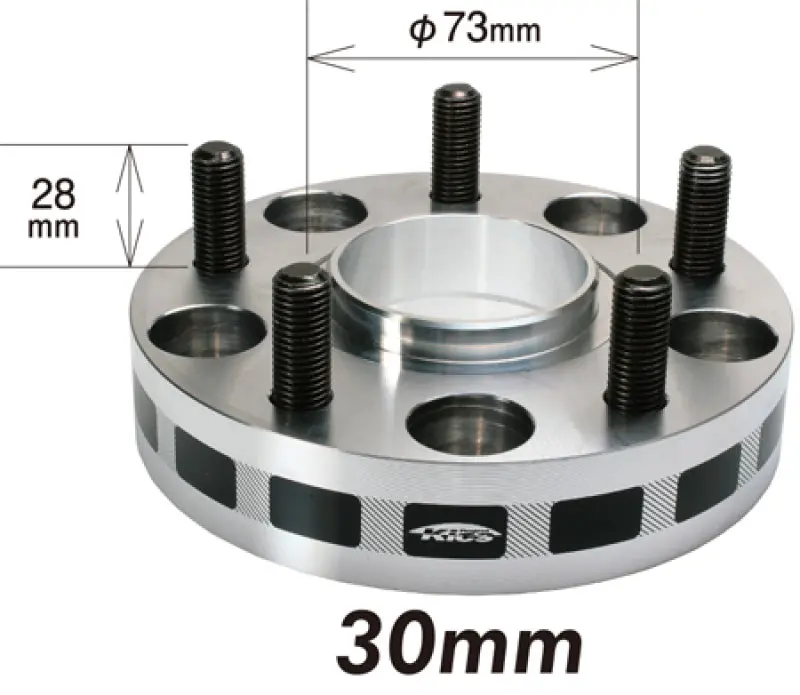 Project Kics Wide-Track Wheel Spacers — 12Mm X 1.5Mm Thread, 6X139.7Mm Fitment, 30Mm Offset For 4Wd Vehicles 1