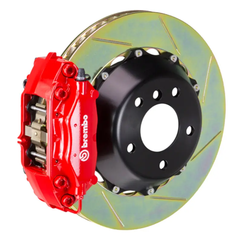Brembo Gt Rear Big Brake Kit For Porsche 996 (1999–2004) – 4-Piston Calipers, 345X28Mm Slotted Two-Piece Rotors, Type 1 Red 1