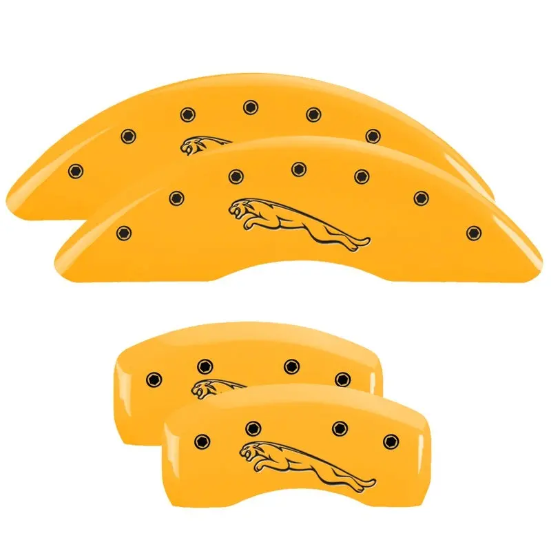 Mgp Engraved 4-Piston Caliper Covers – Front & Rear, Yellow Finish With Black Char, Fits 2016 Acura Rdx 1