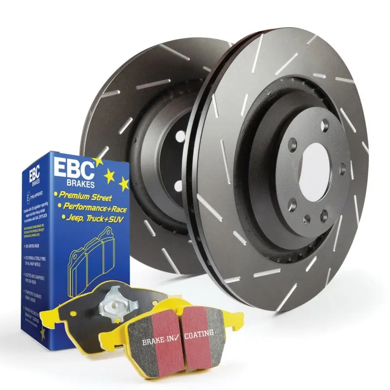 Ebc Yellowstuff Street/Track Brake Pad And Usr Drilled Rotor Kit (S9 Series) 1