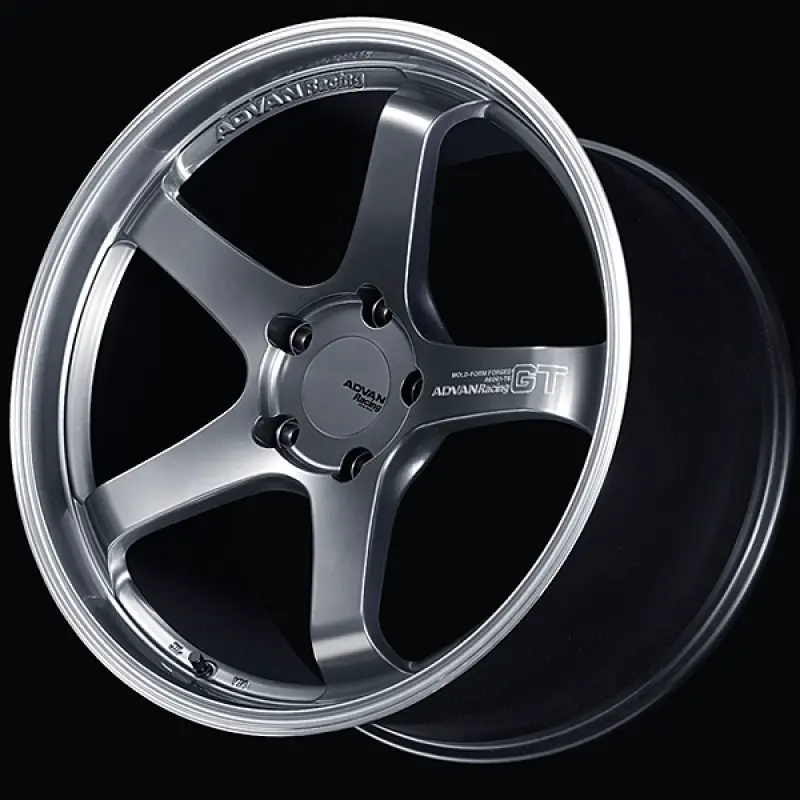 Advan Gt For Porsche 19X12.0 / +63 Offset / 5-130 / 71.6Mm Bore / Machining & Hyper Platinum Black 1