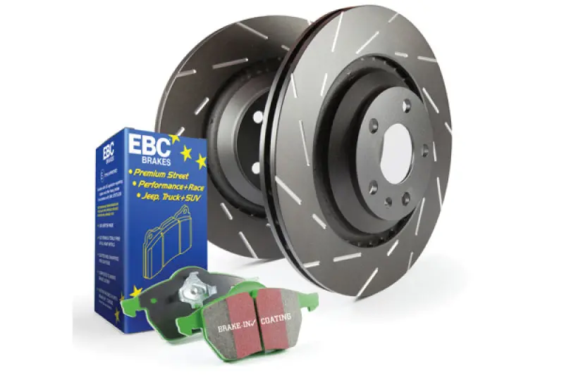 Ebc Stage 2 Brake Kit: Greenstuff Pads + Usr Drilled & Slotted Rotors 1